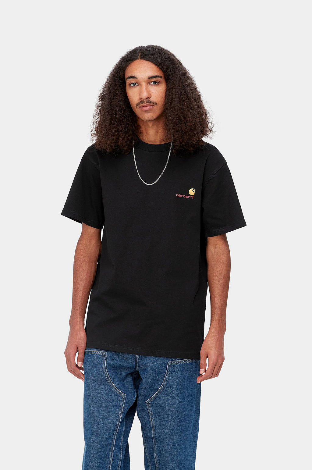 S/S American Script T-Shirt Black