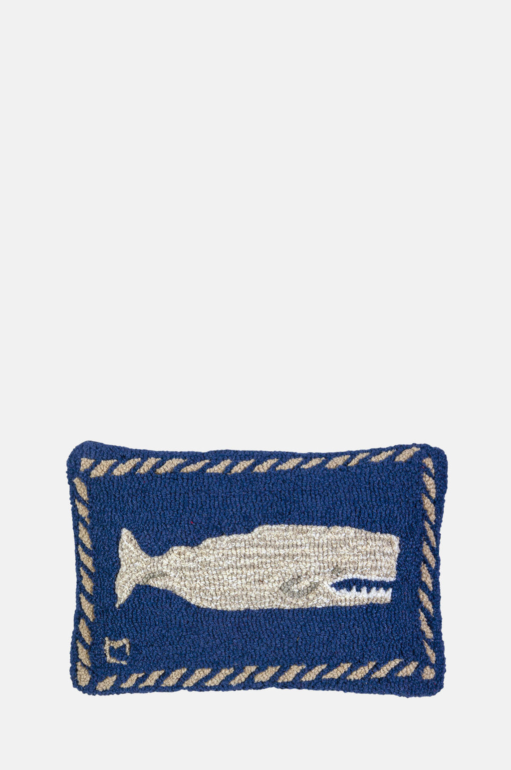 Chandlers 4 Corners Moby Dick Hand Hooked Wool Cushion.