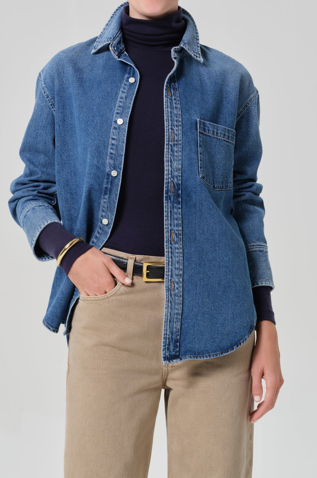 Carter Shirt Chaya Mid/Light Indigo