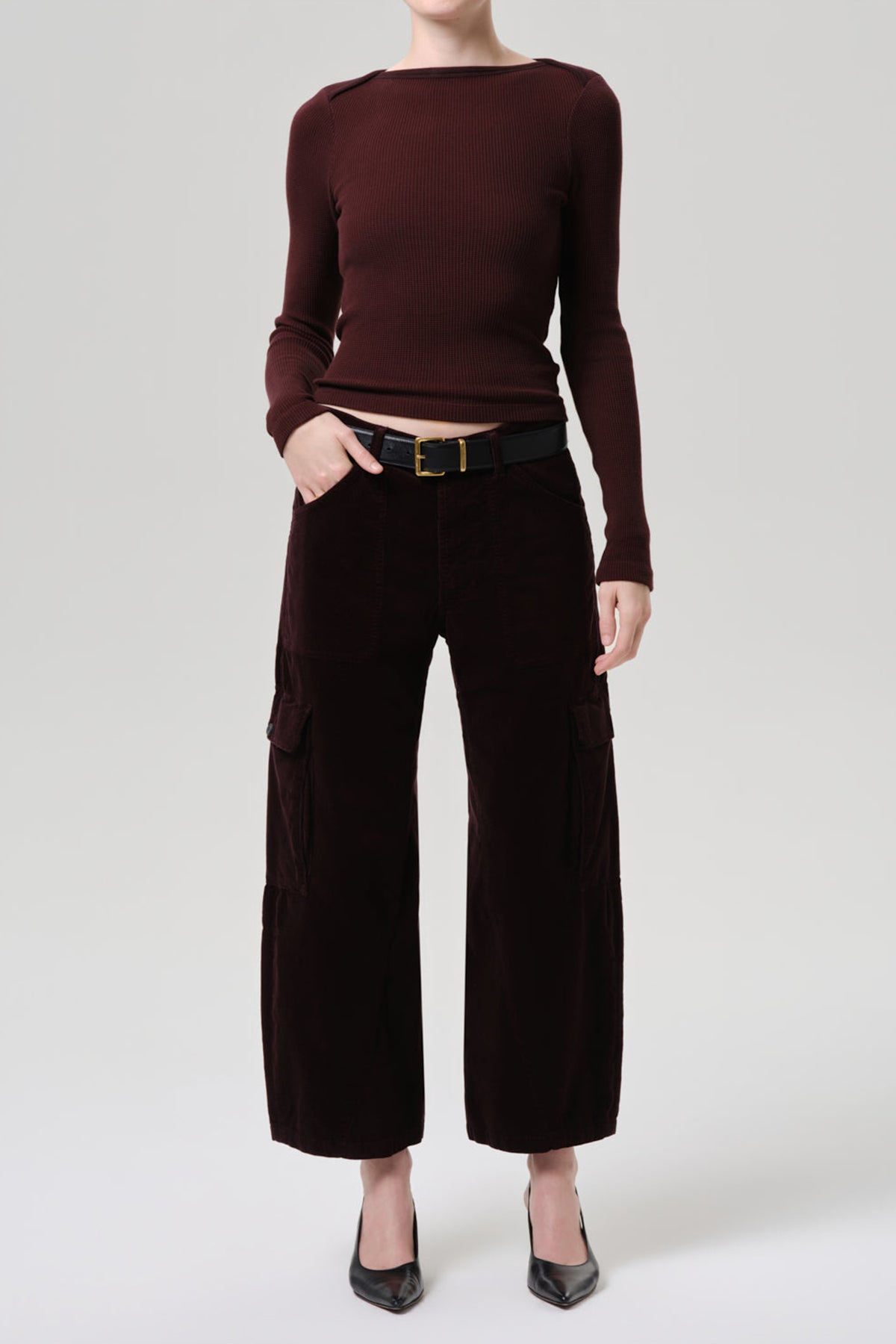 Thassos Twisted Seam Utility Pant Corduroy Barrister