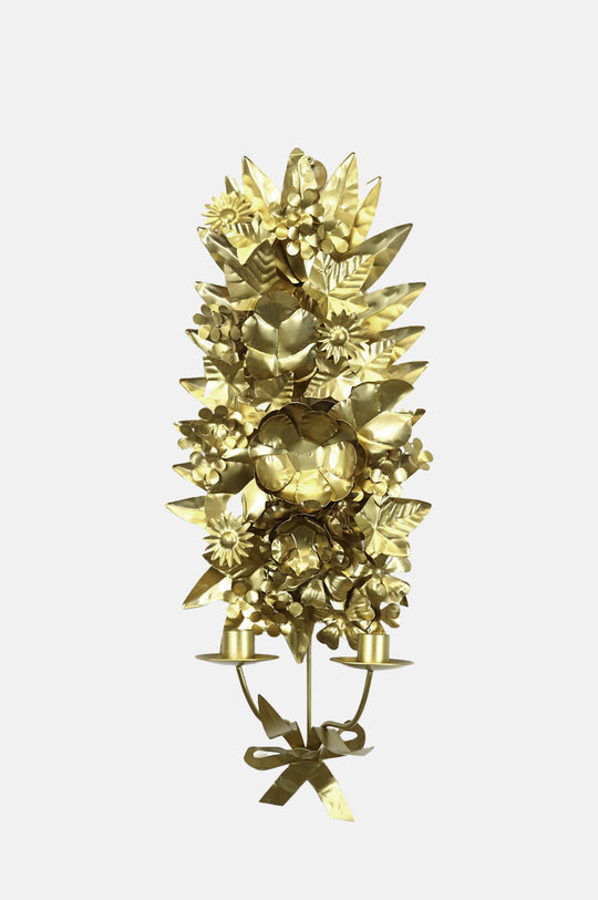 Les Fleurs Sconce Gold