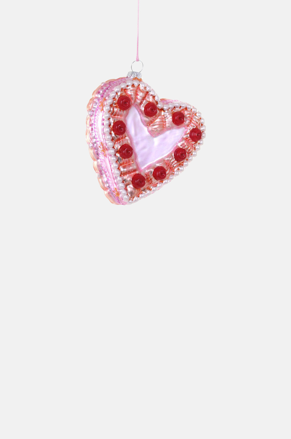 Cody Foster and Co Heart Cake Ornament.