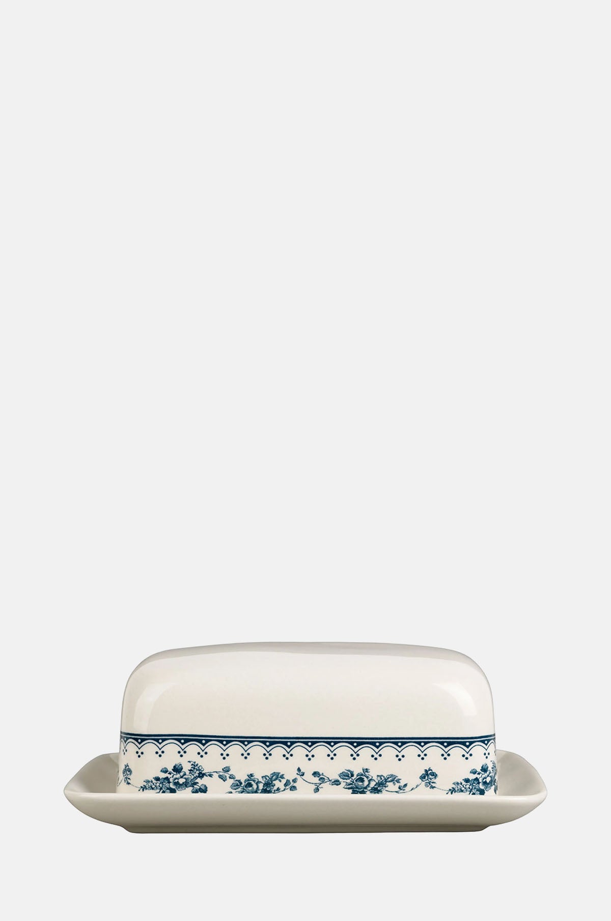 Comptoir de Famille Faustine Butter Dish Old Blue.