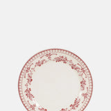 Comptoir de Famille Faustine Dessert Plate Burgundy.