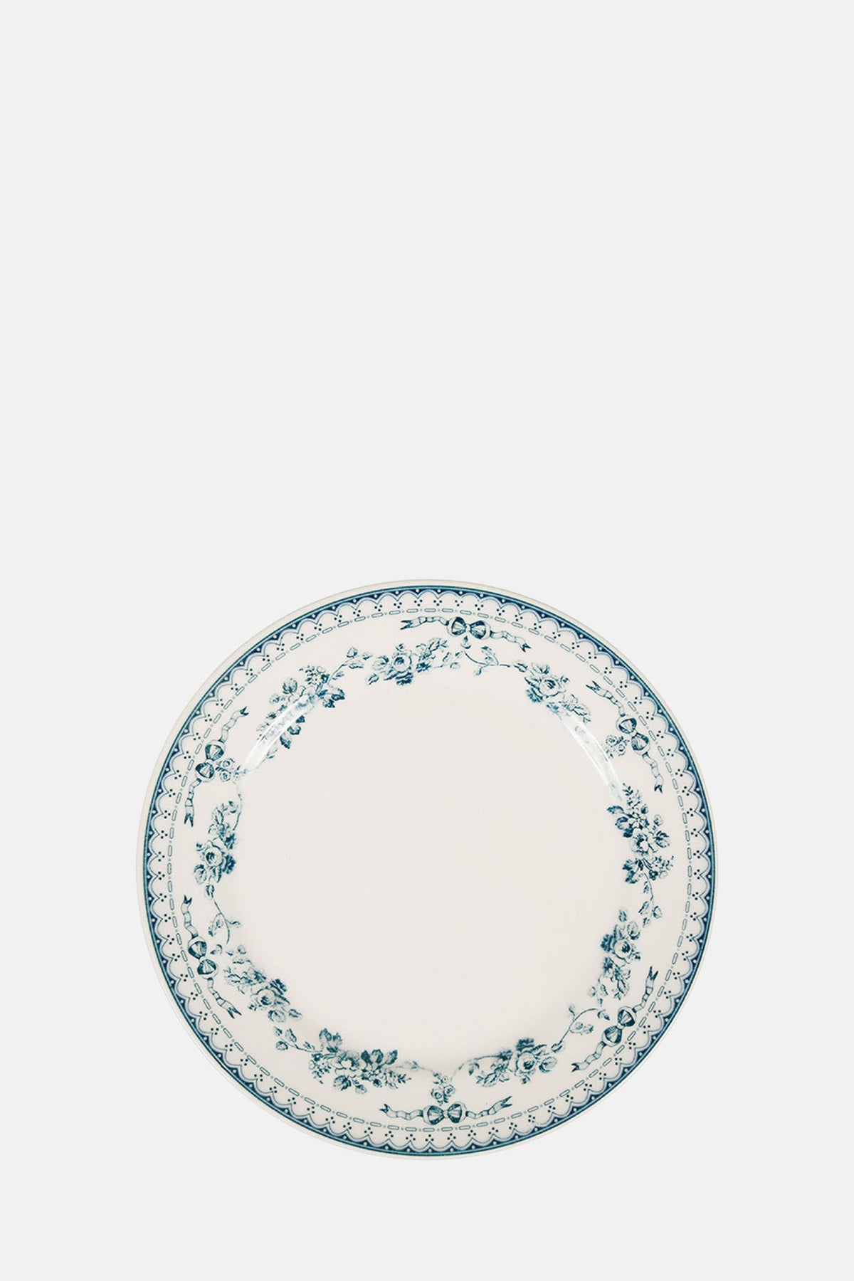 Comptoir de Famille Faustine Dessert Plate Old Blue.