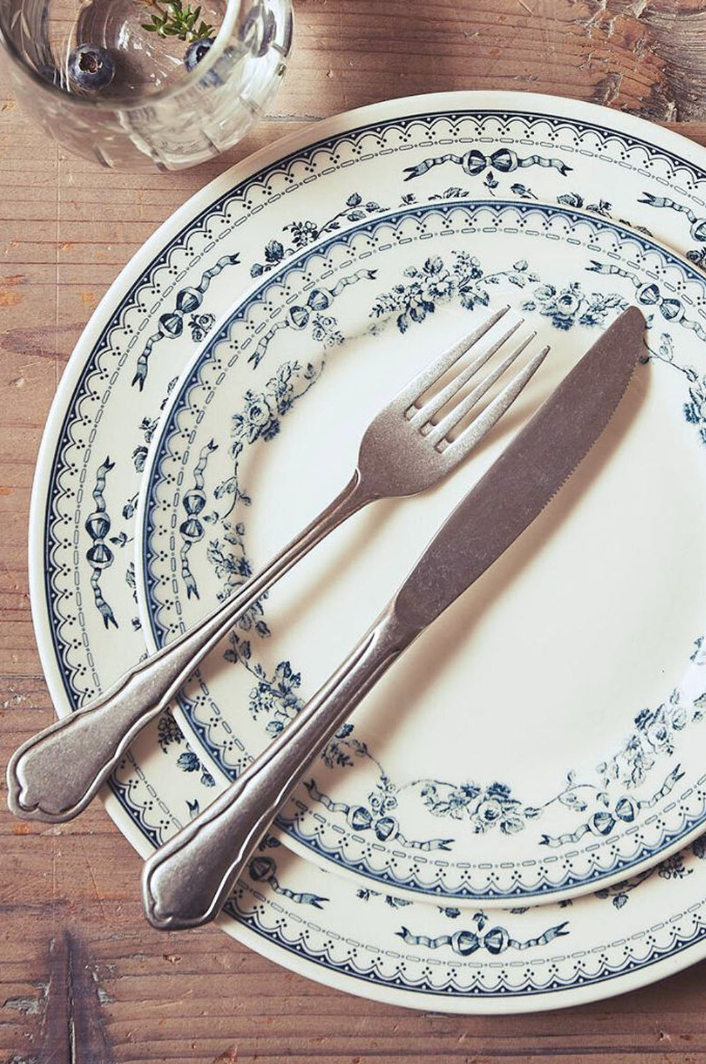 Faustine Dessert Plate Old Blue