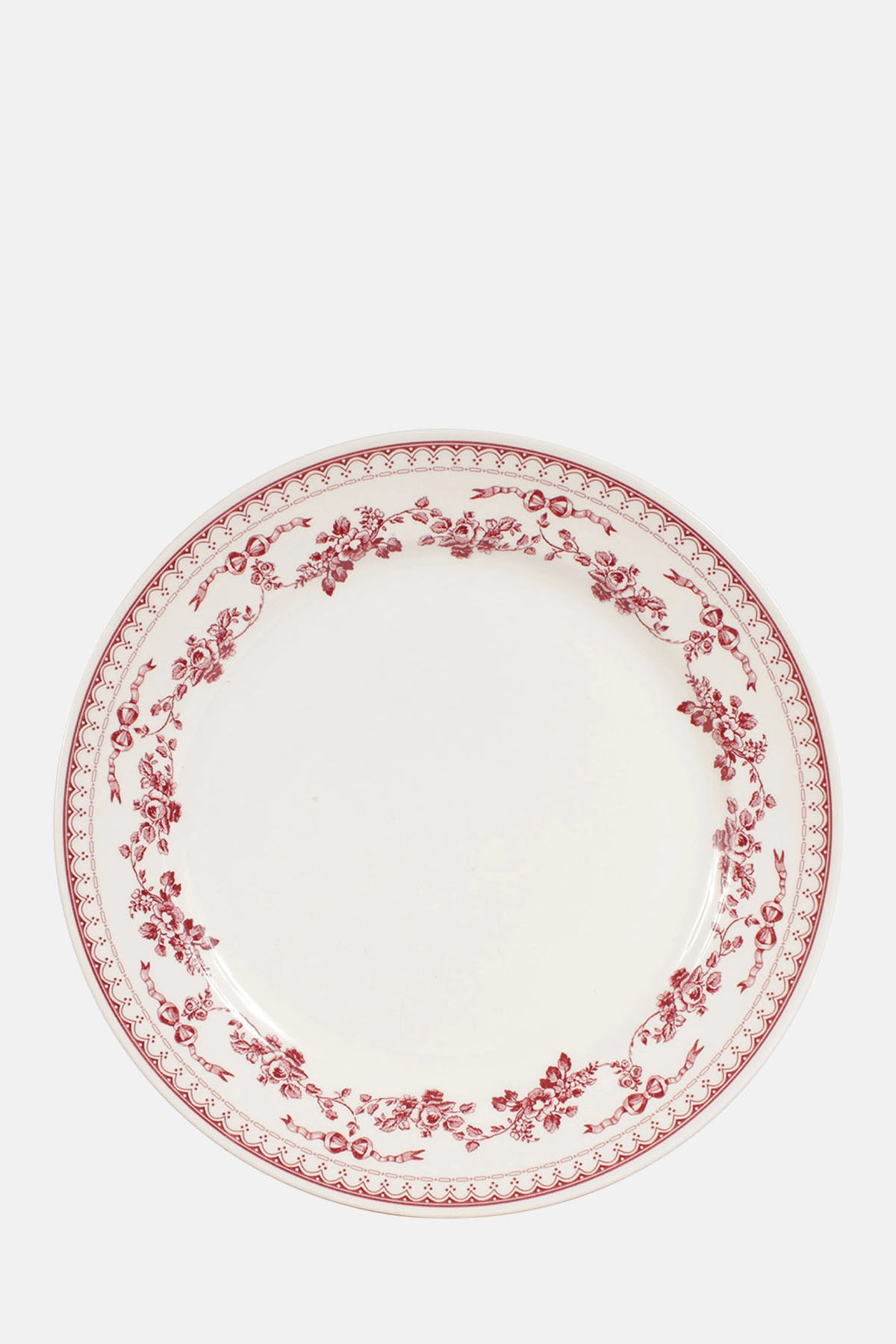 Comptoir de Famille Faustine Dinner Plate Burgundy.