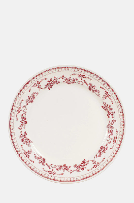 Faustine Dinner Plate Burgundy