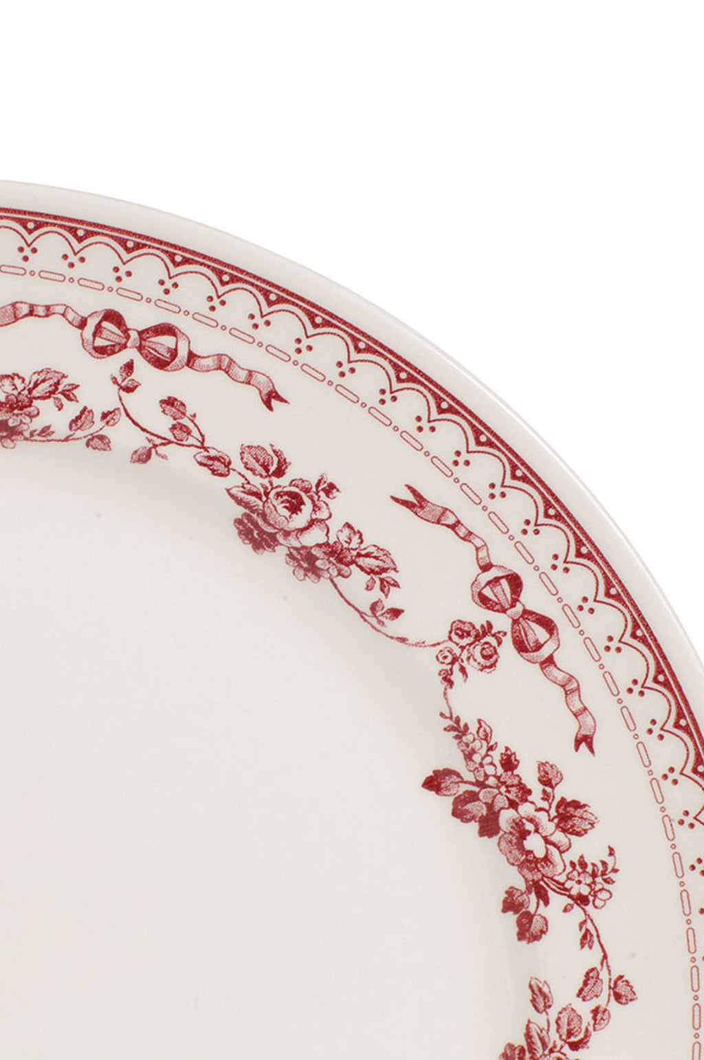 Faustine Dinner Plate Burgundy