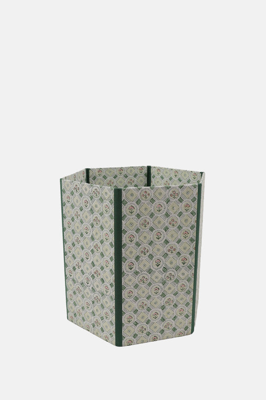 Hexagon Collapsible Basket Spring Bloom Green