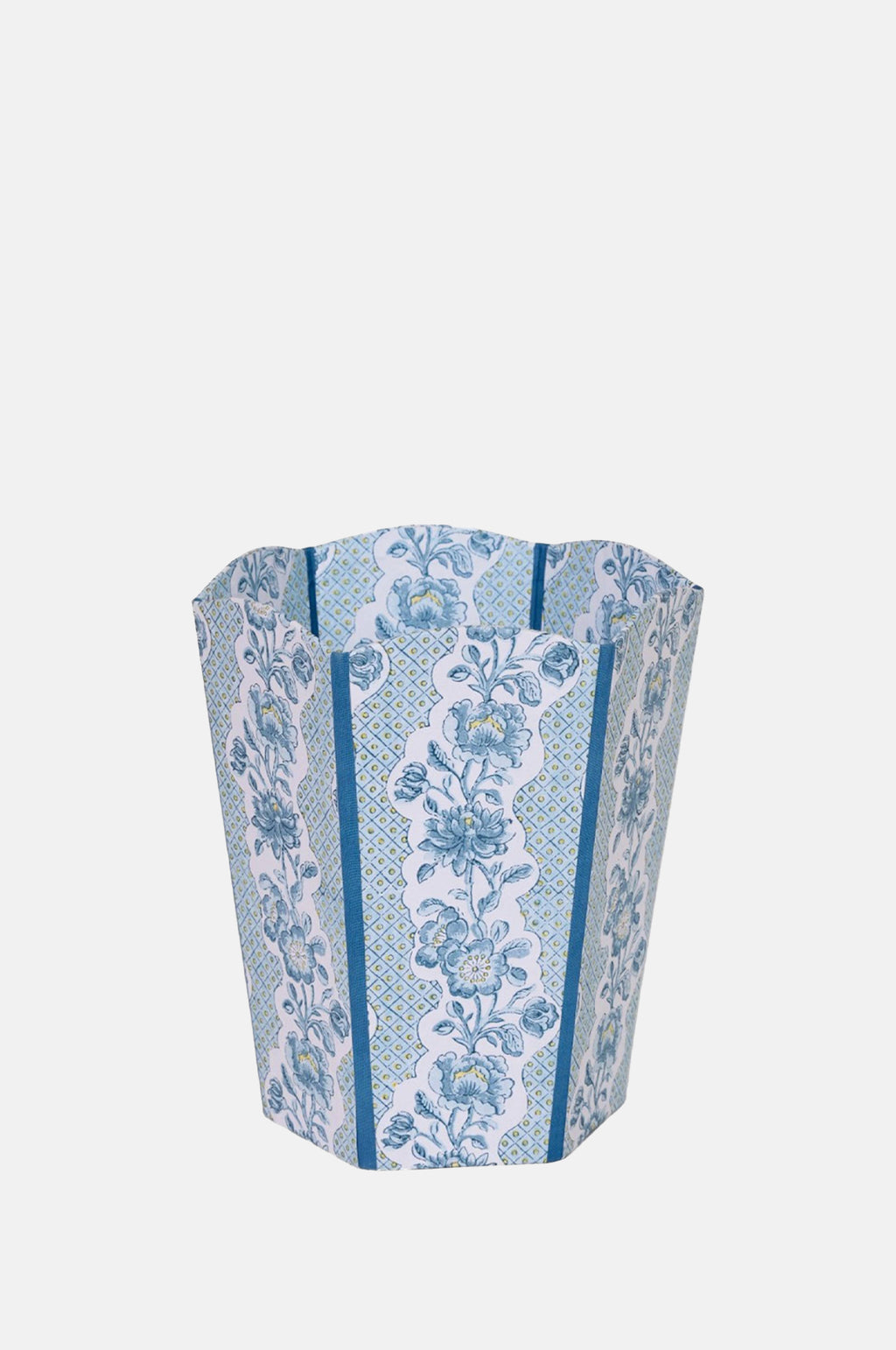 Craft Boat Scalloped Collapsible Basket Indigo.