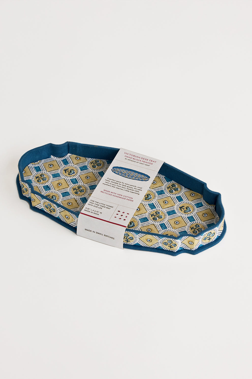 Victorian Desk Tray Spring Bloom Blue