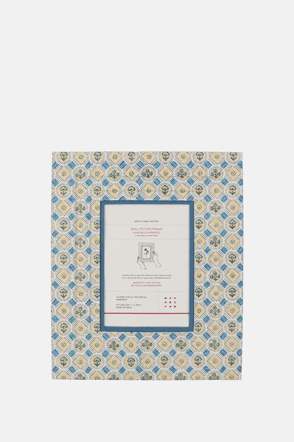 Craft Boat Wall Picture Frame Spring Bloom Blue.