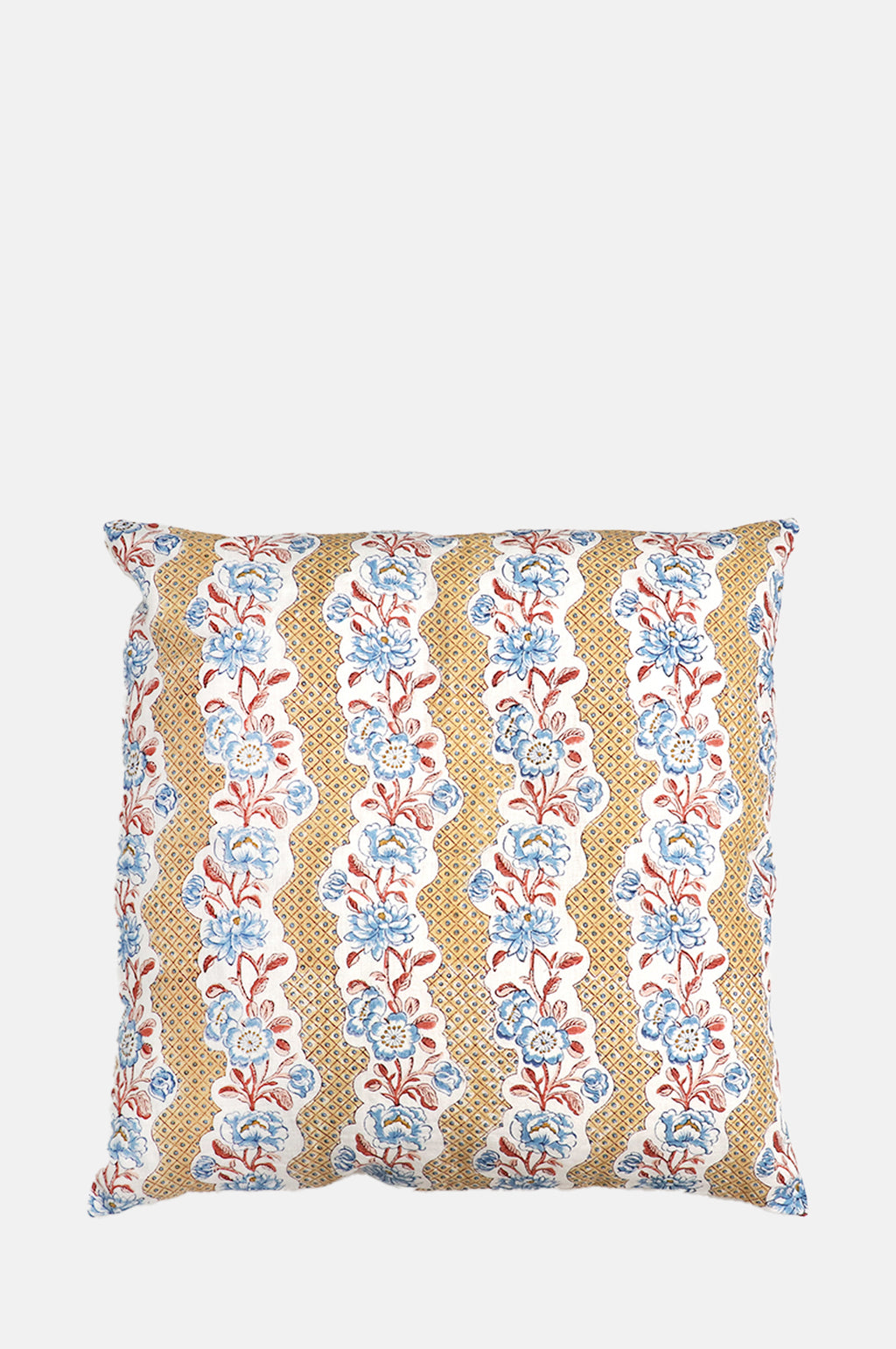 Craft Boat Yellow Blooming Treliis Cushion.