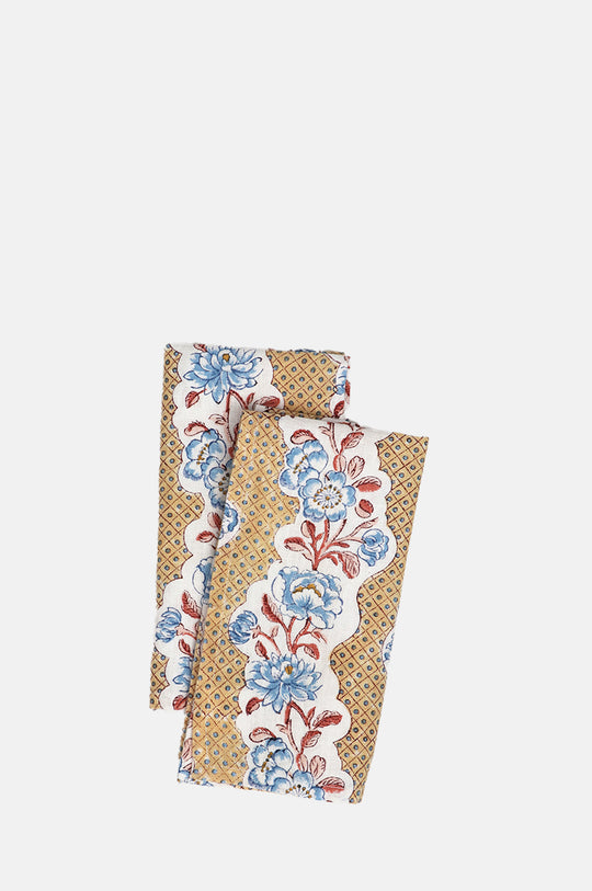 Yellow Blooming Trellis Napkin Set of 2