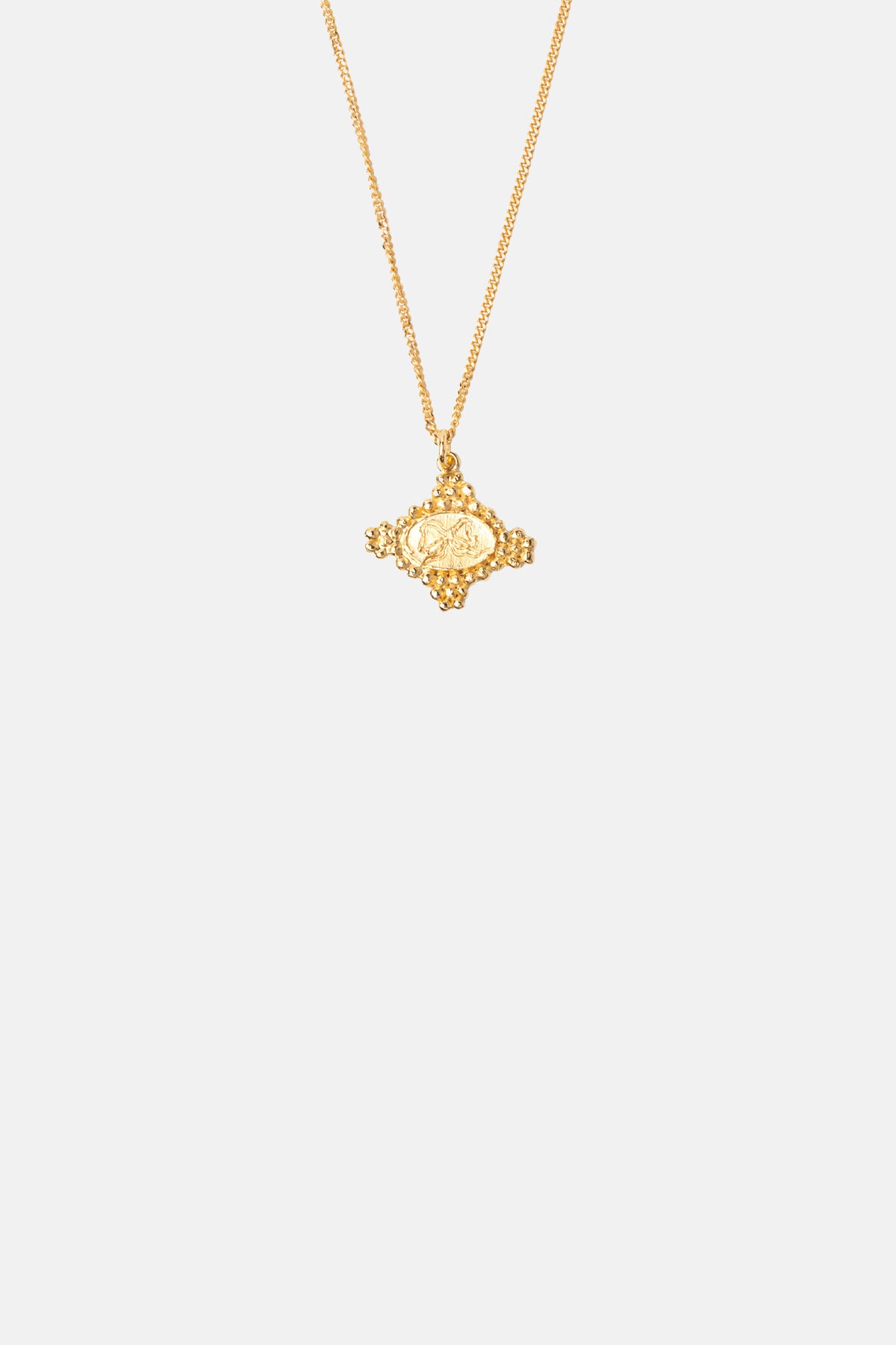 Cristina Junquero Maria Antonia 50cm Neckalce Gold.