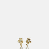 Cristina Junquero Primer Pendiente Pearl Earrings Gold.