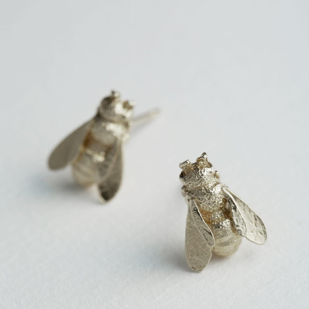 A.M. Honeybee Stud Earrings Silver