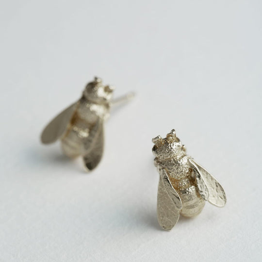 A.M. Honeybee Stud Earrings Silver
