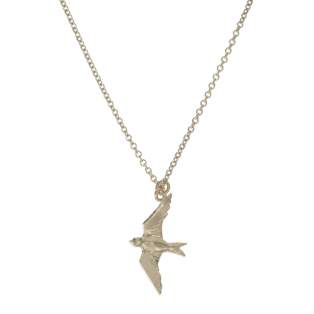 A.M. Flying Swallow Necklace Silver