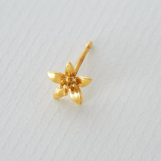 A.M. Lemon Blossom Single Stud Earring Gold