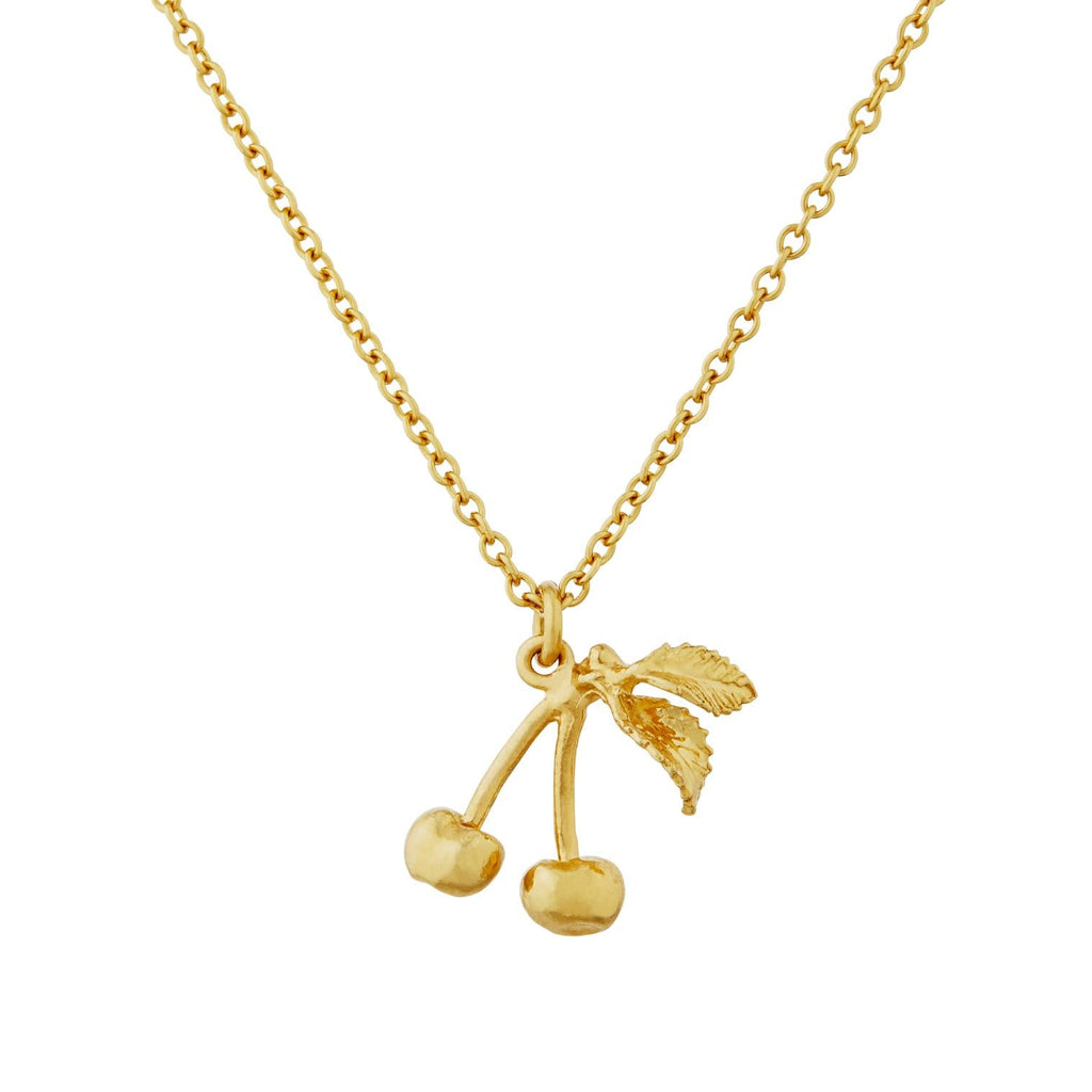 A.M. Small & Sweet Cherry Necklace Gold