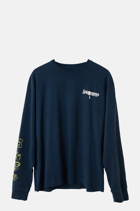 Antonyms LS Graphic Tee Navy