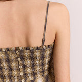 Azalea Cami Cardamon Check Mixed