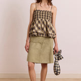Azalea Cami Cardamon Check Mixed