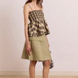 Azalea Cami Cardamon Check Mixed