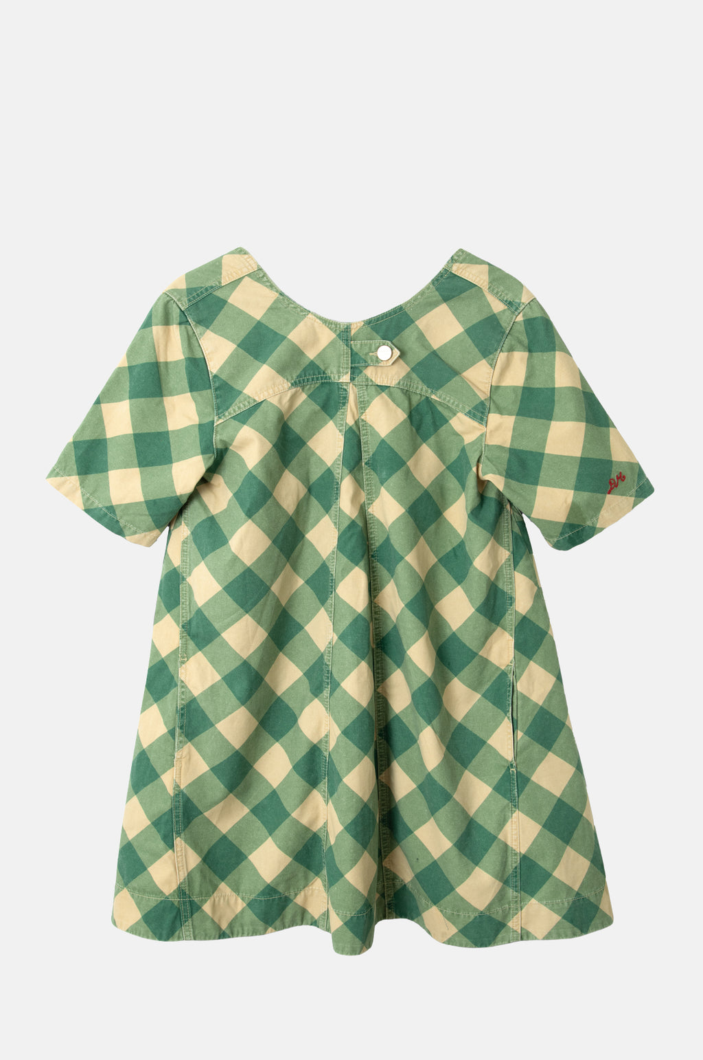 Bridget Mini Dress Green Butter Gingham