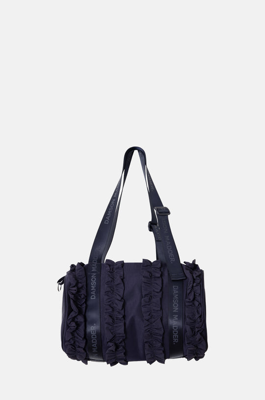 Brooke Frill Barrel Bag Navy