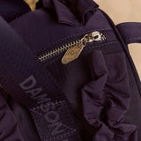 Brooke Frill Barrel Bag Navy