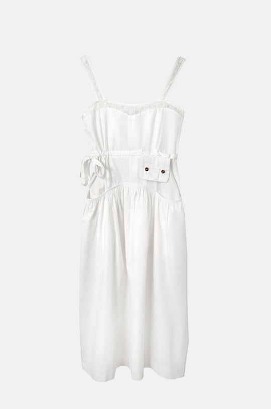 Campbell Midi Dress White