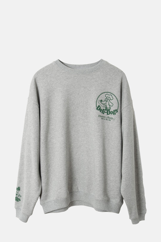 Deli Dog Sweatshirt Grey Marl