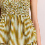 Dinah Cami Basil Stripe