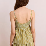 Dinah Cami Basil Stripe