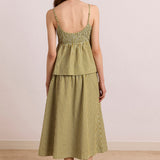Dinah Cami Basil Stripe