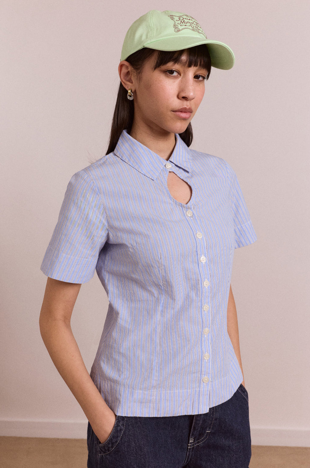 Ebba Shirt Mini Business Stripe