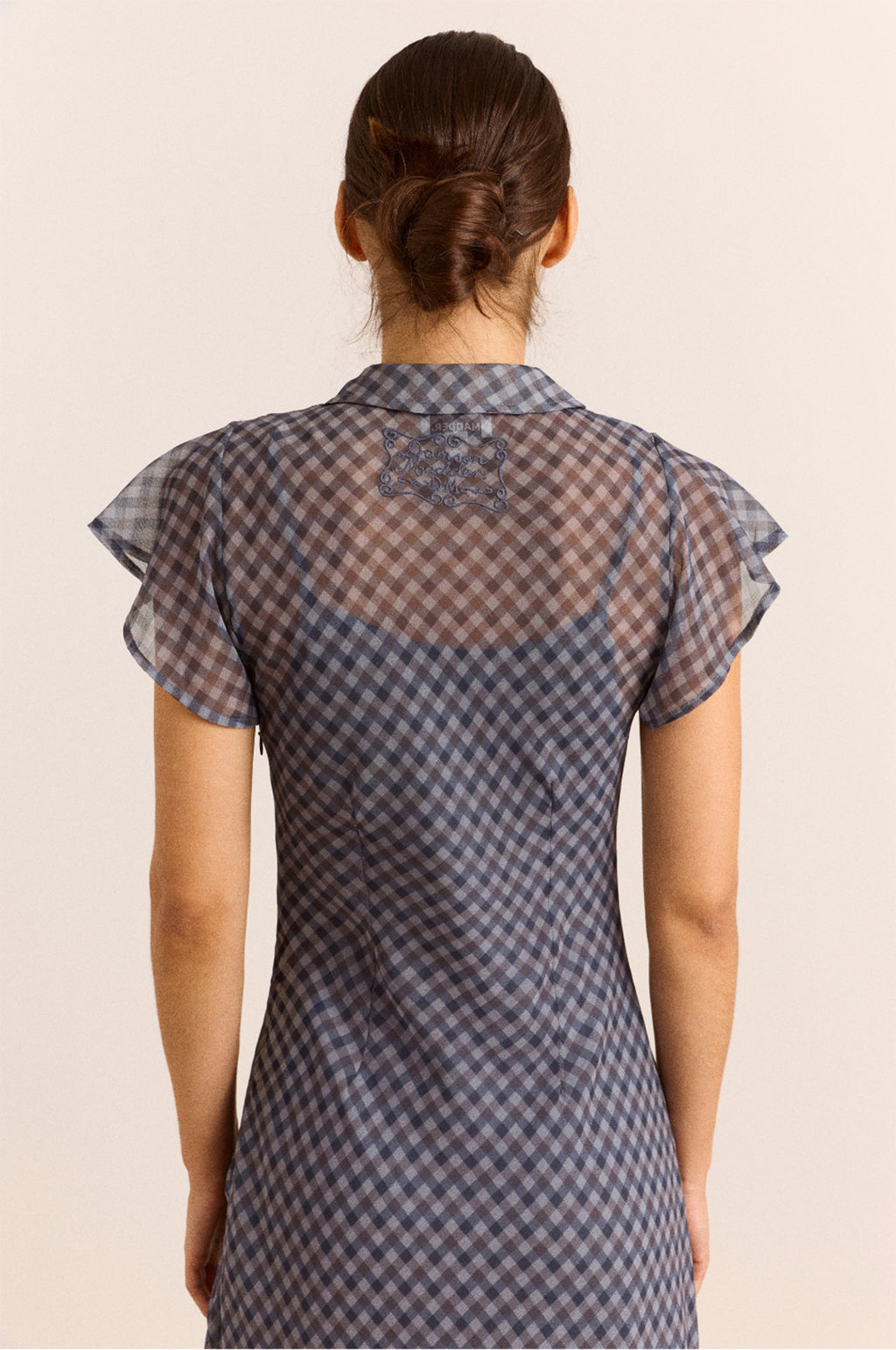 Hudson Midi Dress Sheer Willow Gingham
