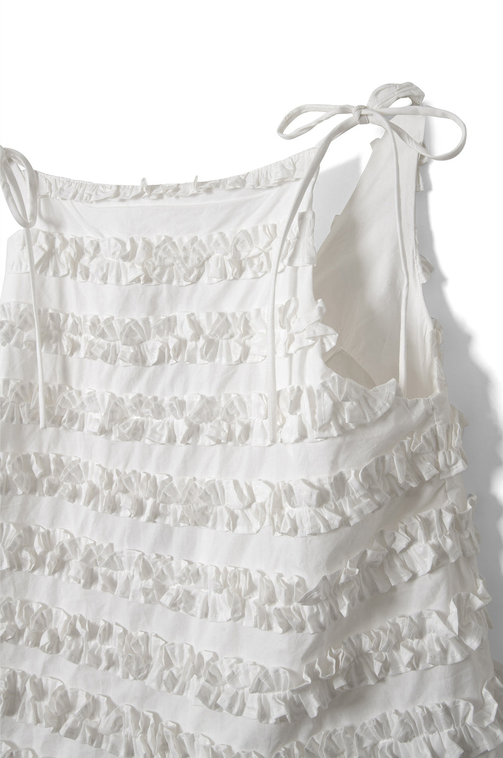 Leili Ruffle Cami White