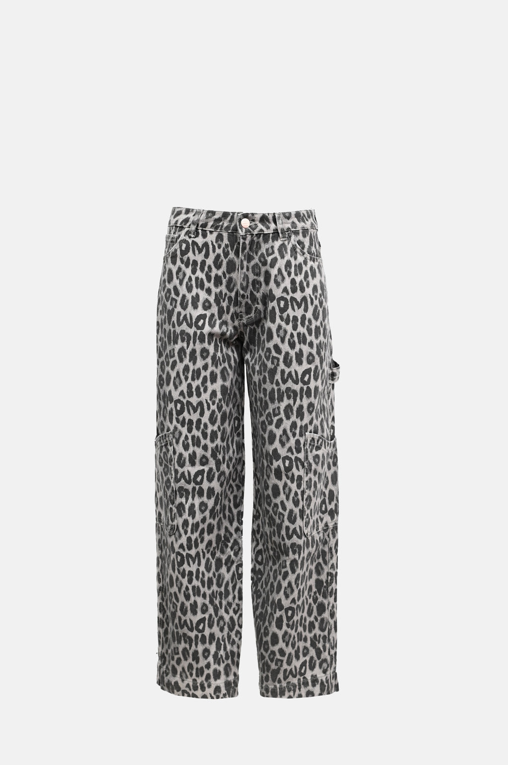 Damson Madder Leopard Drew Cargos Charcoal.