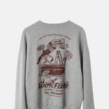Local Fixers Graphic Sweat Grey Marl