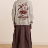 Local Fixers Graphic Sweat Grey Marl