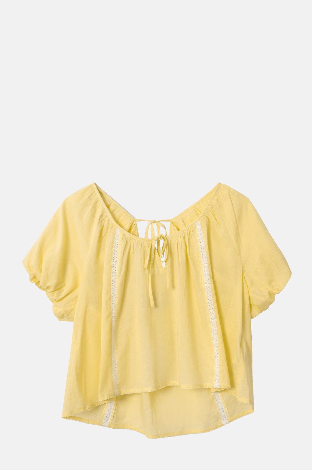 Damson Madder Maura Lace Trim Top Butter.
