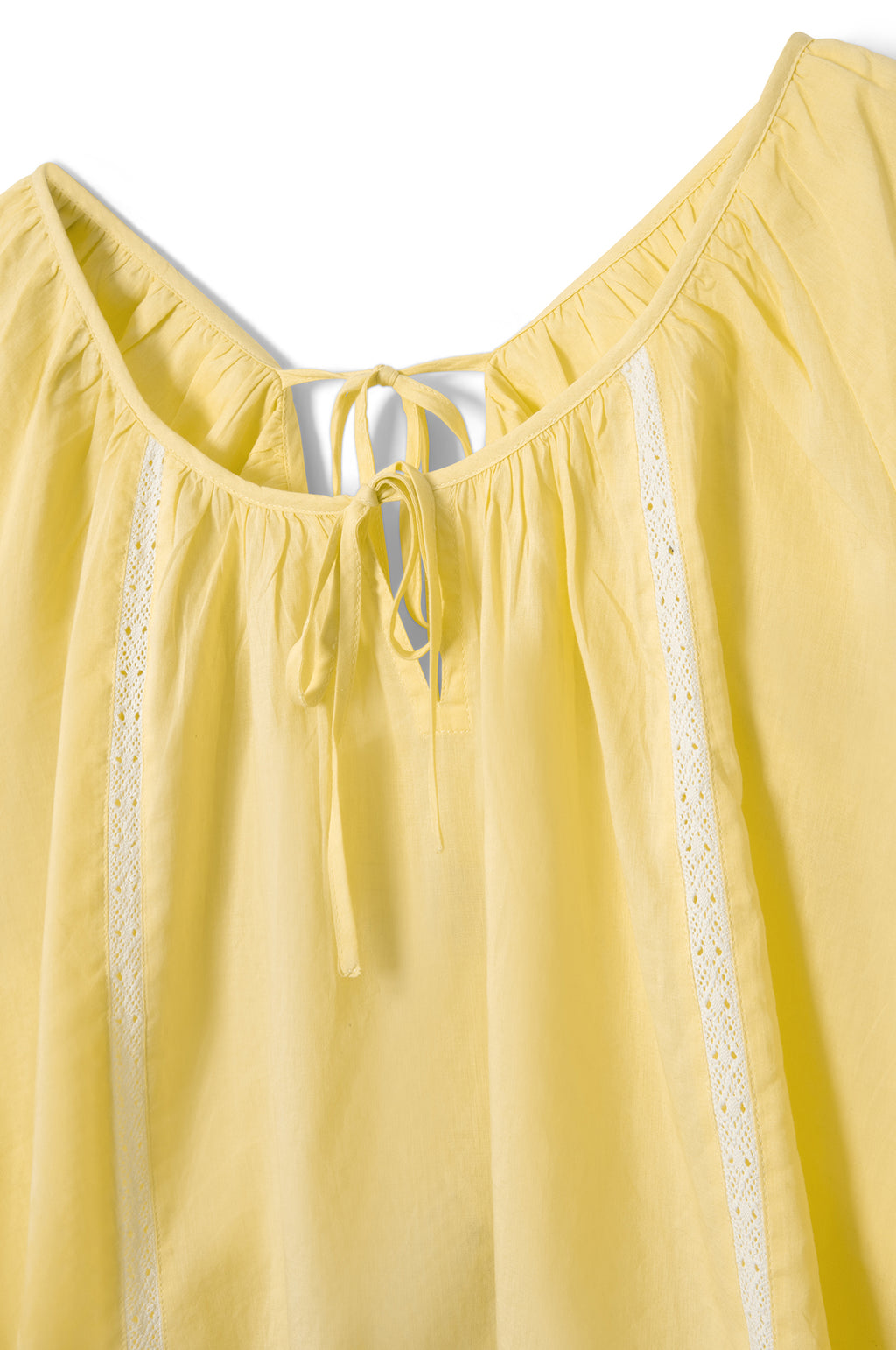 Maura Lace Trim Top Butter