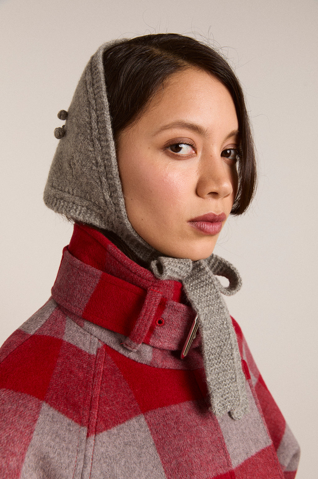 Mini Bonnet Grey Marl