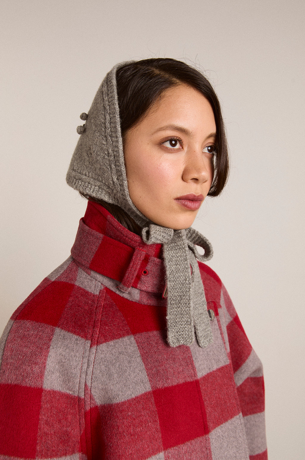 Mini Bonnet Grey Marl