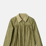 Damson Madder Mini Mercedes Reversible Coat Lace Stone.