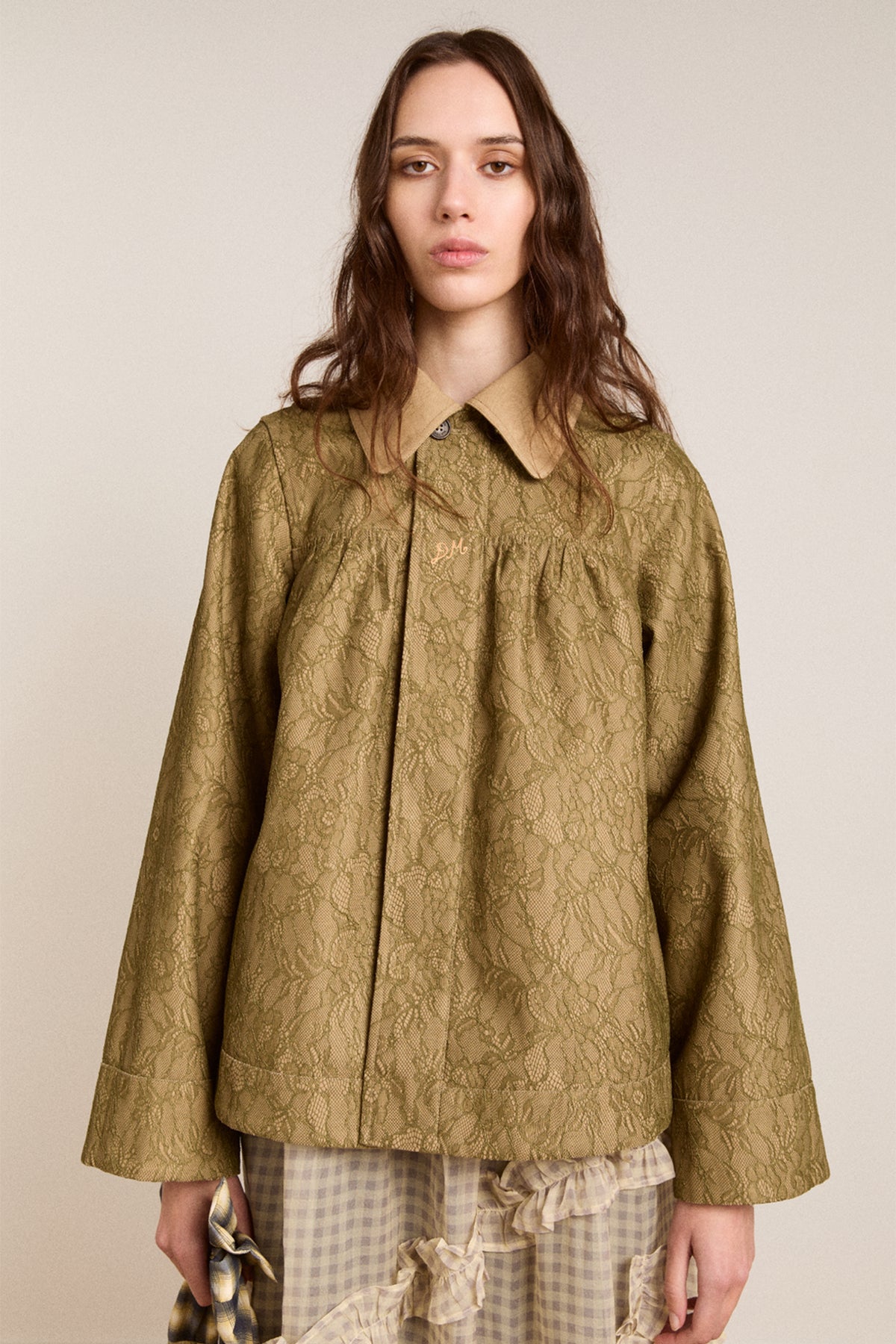 Mini Mercedes Reversible Coat Lace Stone